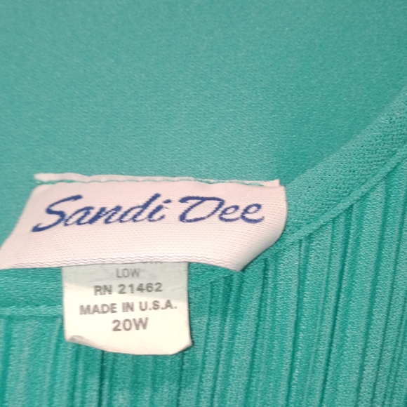 Sandi Deel Teal Dress with Attached Jacket - Picture 4 of 4